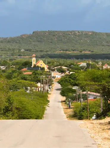 De weg naar Rincon toe op Bonaire / Salted Senses